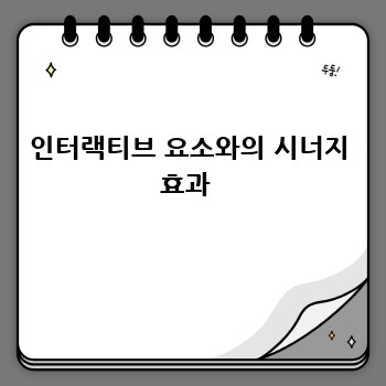 인터랙티브 요소와의 시너지 효과 