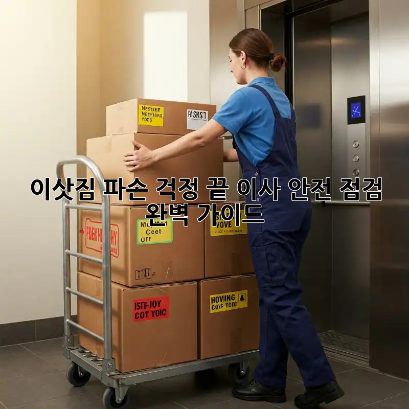 이삿짐 파손 걱정 끝! 이사 안전 점검 완벽 가이드