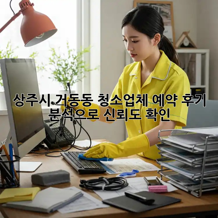 상주시 거동동 청소업체 예약, 후기 분석으로 신뢰도 확인!