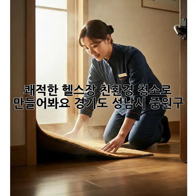 쾌적한 헬스장, 친환경 청소로 만들어봐요! (경기도 성남시 중원구)