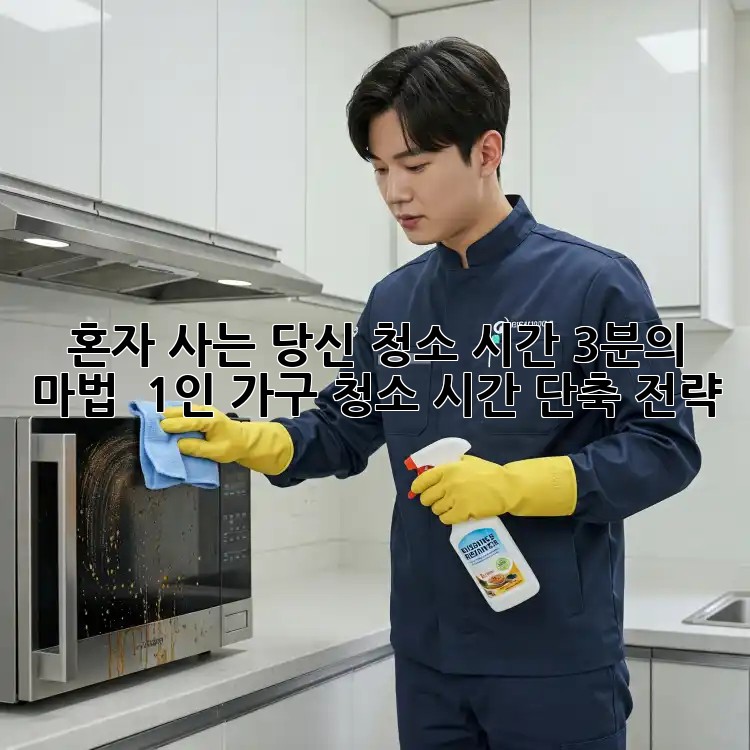 혼자 사는 당신, 청소 시간 3분의 마법! ✨ 1인 가구 청소 시간 단축 전략