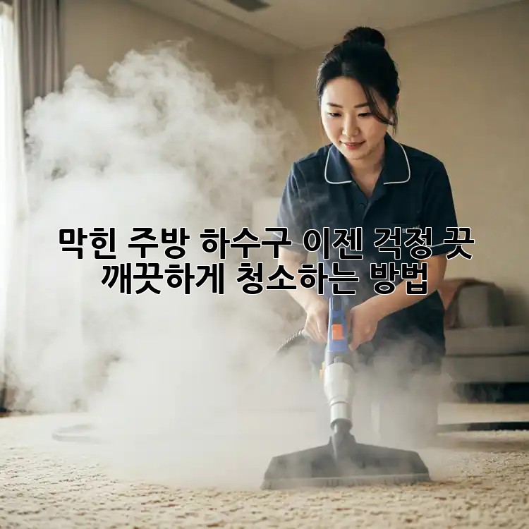 막힌 주방 하수구, 이젠 걱정 끗! 깨끗하게 청소하는 방법