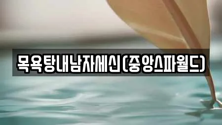 목욕탕내남자세신(중앙스파월드)