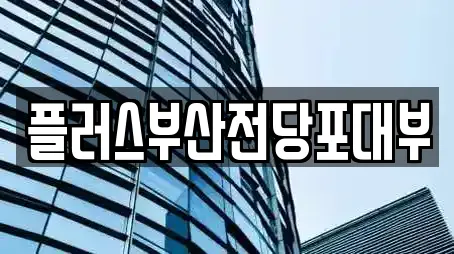 플러스부산전당포대부