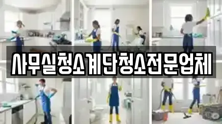 사무실청소계단청소전문업체