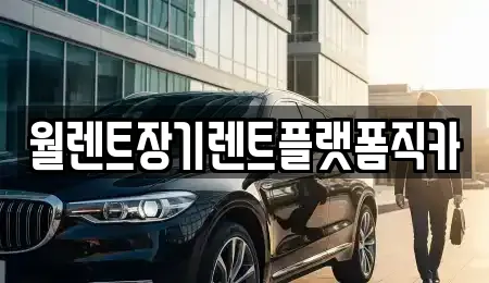 월렌트장기렌트플랫폼직카