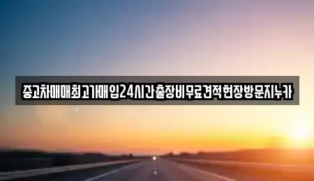 중고차매매최고가매입24시간출장비무료견적현장방문지누카