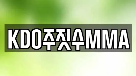KDO주짓수MMA