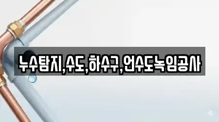 누수탐지,수도,하수구,언수도녹임공사
