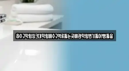 하수구막힘싱크대막힘배수구역류뚫는곳배관막힘변기뚫어뻥뚫음
