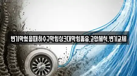 변기막혔을때하수구막힘싱크대막힘뚫음,고압세척,변기교체