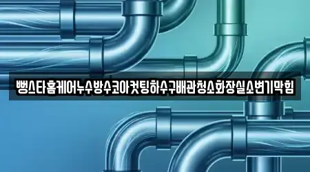 뻥스타홈케어누수방수코아컷팅하수구배관청소화장실소변기막힘