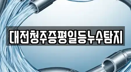 대전청주증평일등누수탐지