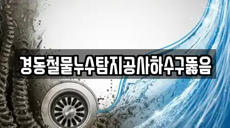 경동철물누수탐지공사하수구뚫음