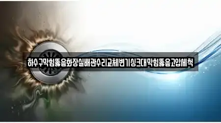 하수구막힘뚫음화장실배관수리교체변기싱크대막힘뚫음고압세척