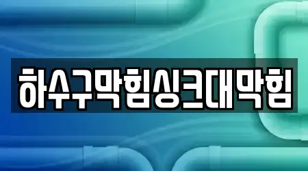 5곳 세류동 싱크대 막힘, 확인하기