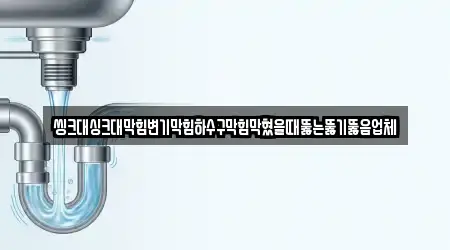 씽크대싱크대막힘변기막힘하수구막힘막혔을때뚫는뚫기뚫음업체