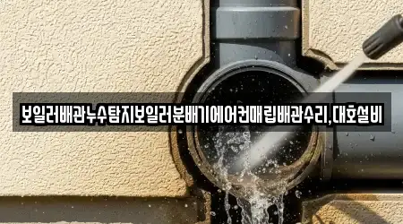 보일러배관누수탐지보일러분배기에어컨매립배관수리,대호설비