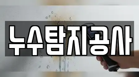 누수탐지공사