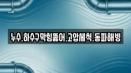 누수.하수구막힘뚫어.고압세척.동파해빙