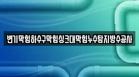 변기막힘하수구막힘싱크대막힘누수탐지방수공사
