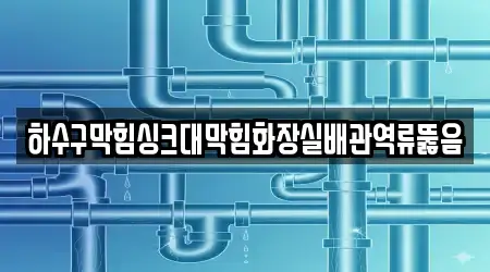 하수구막힘싱크대막힘화장실배관역류뚫음