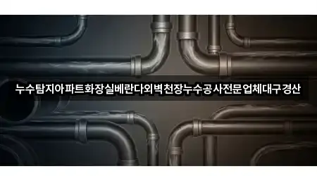 누수탐지아파트화장실베란다외벽천장누수공사전문업체대구경산