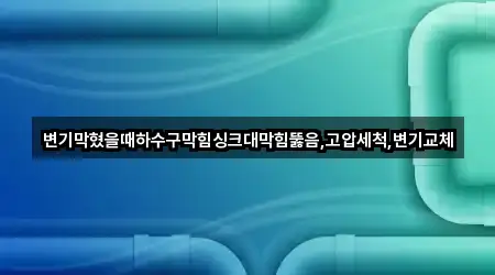 변기막혔을때하수구막힘싱크대막힘뚫음,고압세척,변기교체