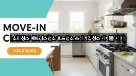 소파청소 매트리스청소 후드청소 쓰레기집청소 케어풀 케어