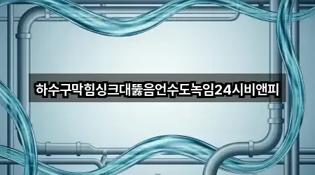 하수구막힘싱크대뚫음언수도녹임24시비앤피