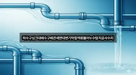 하수구싱크대배수구배관세면대변기막힘역류뚫어누수탐지공사수리