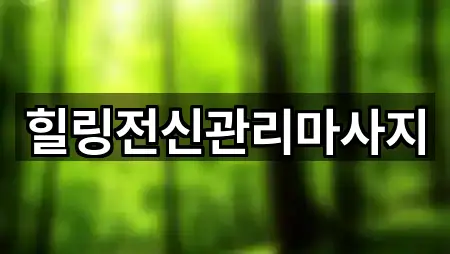 힐링전신관리마사지