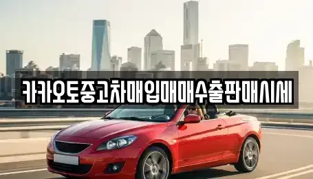 강원 철원군 동송읍 중고차매입 전문 카카오토중고차매입매매수출판매시세
