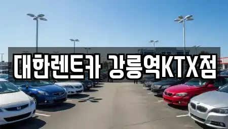 강원특별자치도 강릉시 성남동 렌트카 전문 대한렌트카 강릉역KTX점