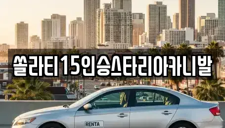 경기 가평군 청평면 렌트카 전문 쏠라티15인승스타리아카니발