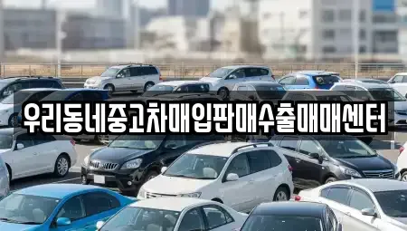 경기 고양시 일산동구 마두동 중고차매입 전문 우리동네중고차매입판매수출매매센터