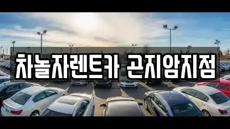 경기 광주시 도척면 렌트카 전문 차놀자렌트카 곤지암지점