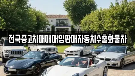 경기 광주시 도척면 중고차매매 전문 전국중고차매매매입판매자동차수출화물차