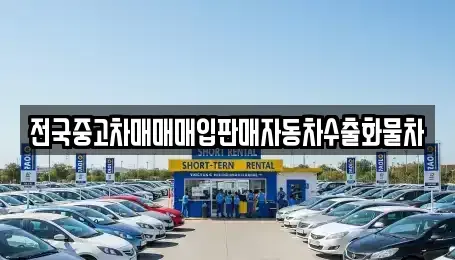 경기 시흥시 조남동 중고차매매 전문 전국중고차매매매입판매자동차수출화물차