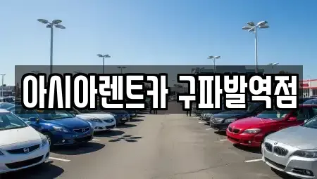 경기도 고양시 덕양구 용두동 단기렌트카 전문 아시아렌트카 구파발역점