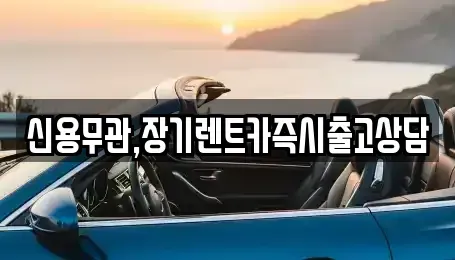 경기도 고양시 덕양구 용두동 장기렌트카 전문 신용무관,장기렌트카즉시출고상담