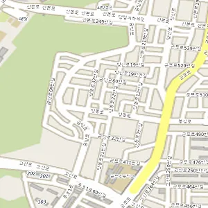 경기도 군포시 당동 중고차 군포중고차매매상사 위치