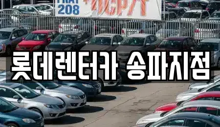 경기도 성남시 수정구 복정동 단기렌트카 전문 롯데렌터카 송파지점