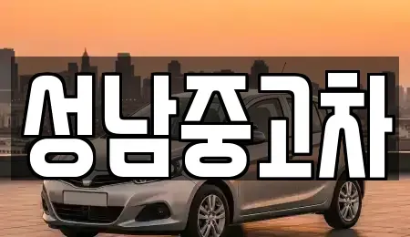 경기도 성남시 수정구 복정동 중고차매매 전문 성남중고차