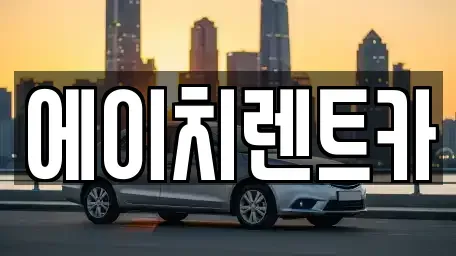 경북 성주군 월항면 렌트카 전문 에이치렌트카