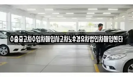 경북 성주군 월항면 중고차매입 전문 수출중고차수입차매입사고차노후경유차법인차매입센타