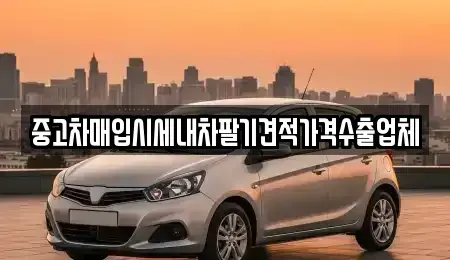 경북 성주군 월항면 중고차매입 전문 중고차매입시세내차팔기견적가격수출업체