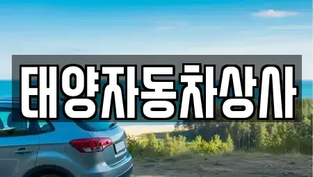 경북 칠곡군 약목면 중고차 전문 태양자동차상사