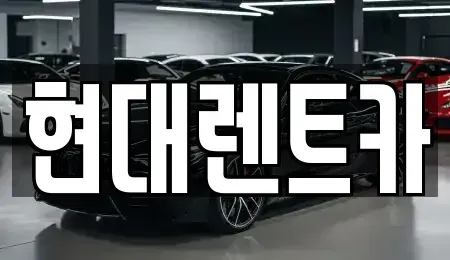 경북 포항시 북구 중앙동 렌트카 전문 현대렌트카