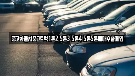 광주 광산구 운수동 중고차매매 전문 중고화물차중고트럭1톤2.5톤3.5톤4.5톤5톤매매수출매입